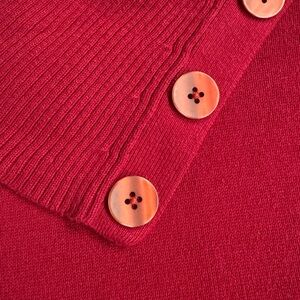 Red women’s long sleeve sweater